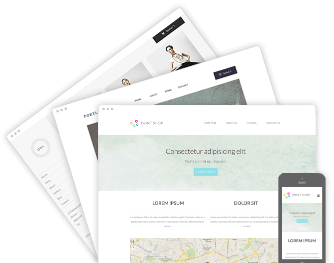 Our websitebuilder products